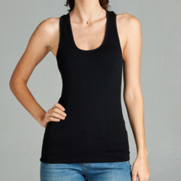 NWT- Ribbed Seamless Racerback Tank - Picture 1 of 2
